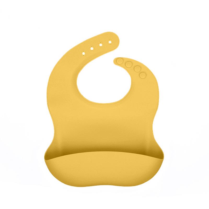 Waterproof Silicone Baby Bib for Feeding - Food-Grade, Cross-Border, Infant Supplies
