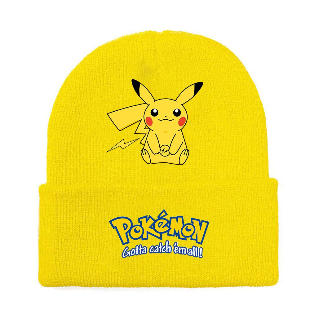 Cartoon Printed Knitted Hat And Woolen Hat For Men And Women To Keep Warm In Winter