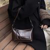 Oil Wax Leather Bag Women'S Bag Trendy One Shoulder Underarm Dumpling Bag Fashionable And Simple Underarm Bag