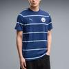 Puma Manchester City Ftblculture Printed Crew Neck Sports Striped Short Sleeve T-Shirt Men Tops 786280-39