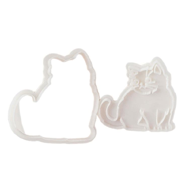 

Assorted Cats Shape Cookie Molds Creative Cats Designs Biscuits Baking Stamper for DIY Cookie Making Enthusiasts