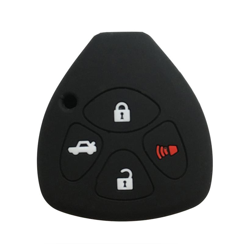 Schlüsselanhängerhülle für Toyota Yaris/Vitz Auris Mk I 2007 Corolla Verso Hilux 7 RAV4 Porte Camry Autoschlüsselhülle Schlüsselanhänger 2/3/4 Tasten