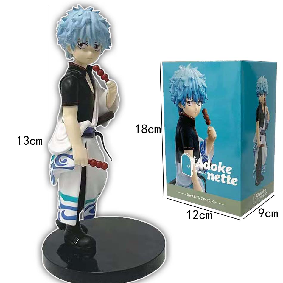 sold Anime Gintama Figure Sakata Gintoki Katsura Kotarou Stand Anime Model Gifts Collection Decoration Ornaments