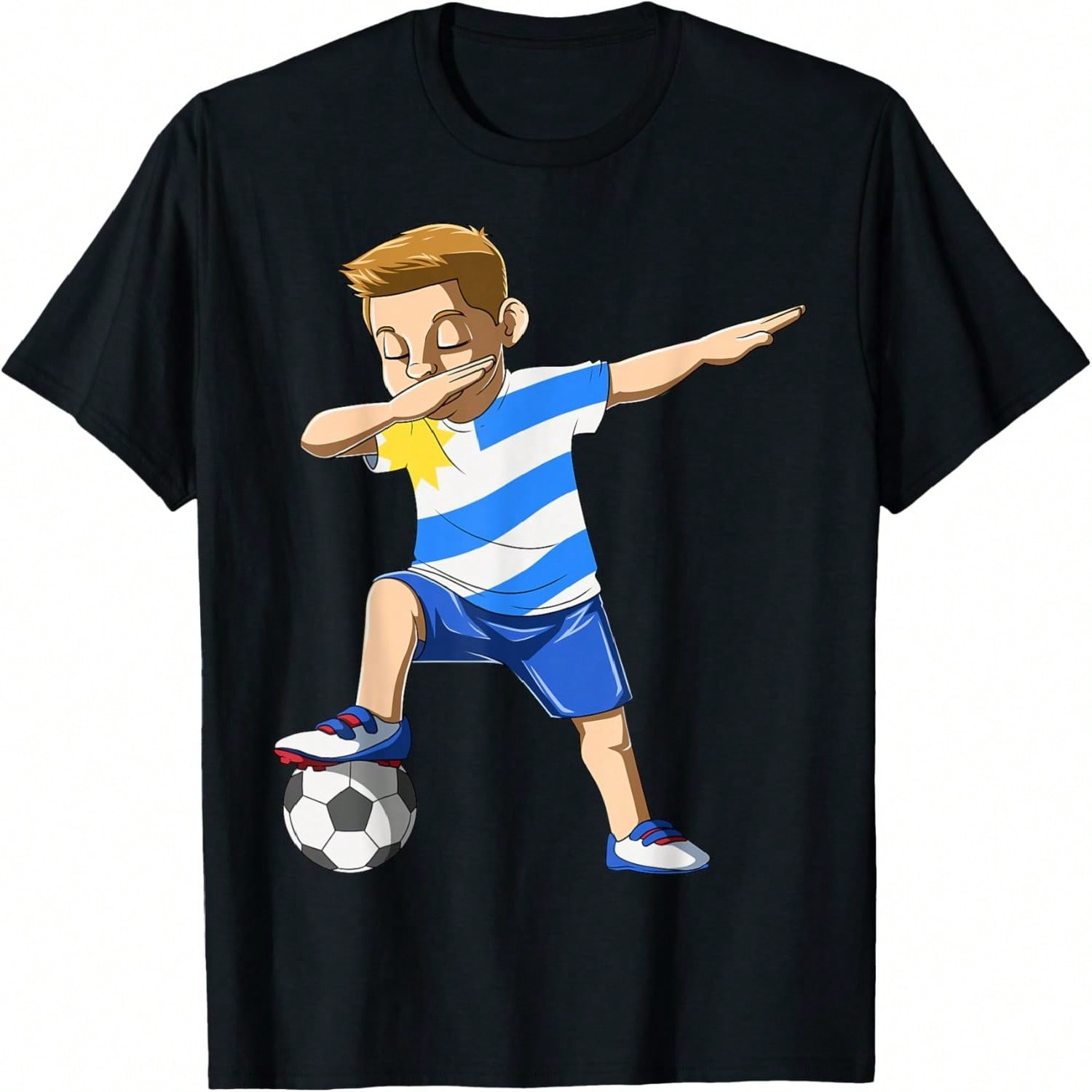 Dabbing Soccer Boy Uruguay Jersey Uruguayan T-Shirt S разноцветный
