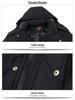 Extra Long Winter Jacket for Middle-Aged & Elderly Men - Thickened, Fleece-Lined, Grandpa Style, Warm Cotton Padded, Over-the-Knee Design