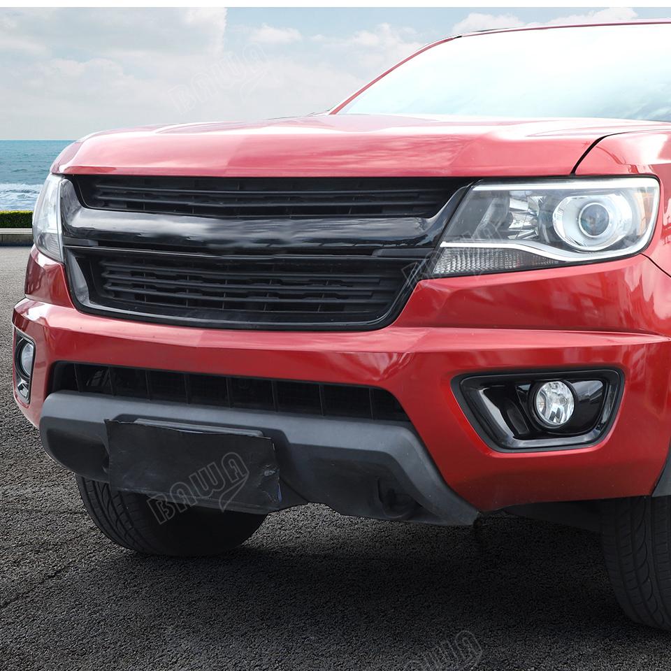 BAWA Car Front Fog Light Decoration Cover For Chevrolet Colorado 2014 2015 2016 2017 2018 Light Lamp Exterior Accessories