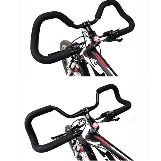 31.8mm/25.4mm Universal Sturdy Aluminum Alloy Butterfly Handlebar for Outdoor Riding