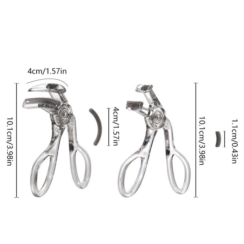Wide-Angle Partial Eyelash Curler Portable One-Clip Curling Comb Tooth Lashes Curler Easy To Operate Styling Enlarge Eyes Tool