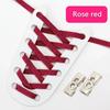 NEW Colourful Elastic Laces Sneakers Lock No Tie Shoelaces Kids Adult 8mm Wide Flat Shoelace Without Ties Shoes Accessories