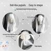 Lolita Christmas Cosplay Wig: Women's Long Straight White Hair, Versatile Daily Wear, Full Head Cover