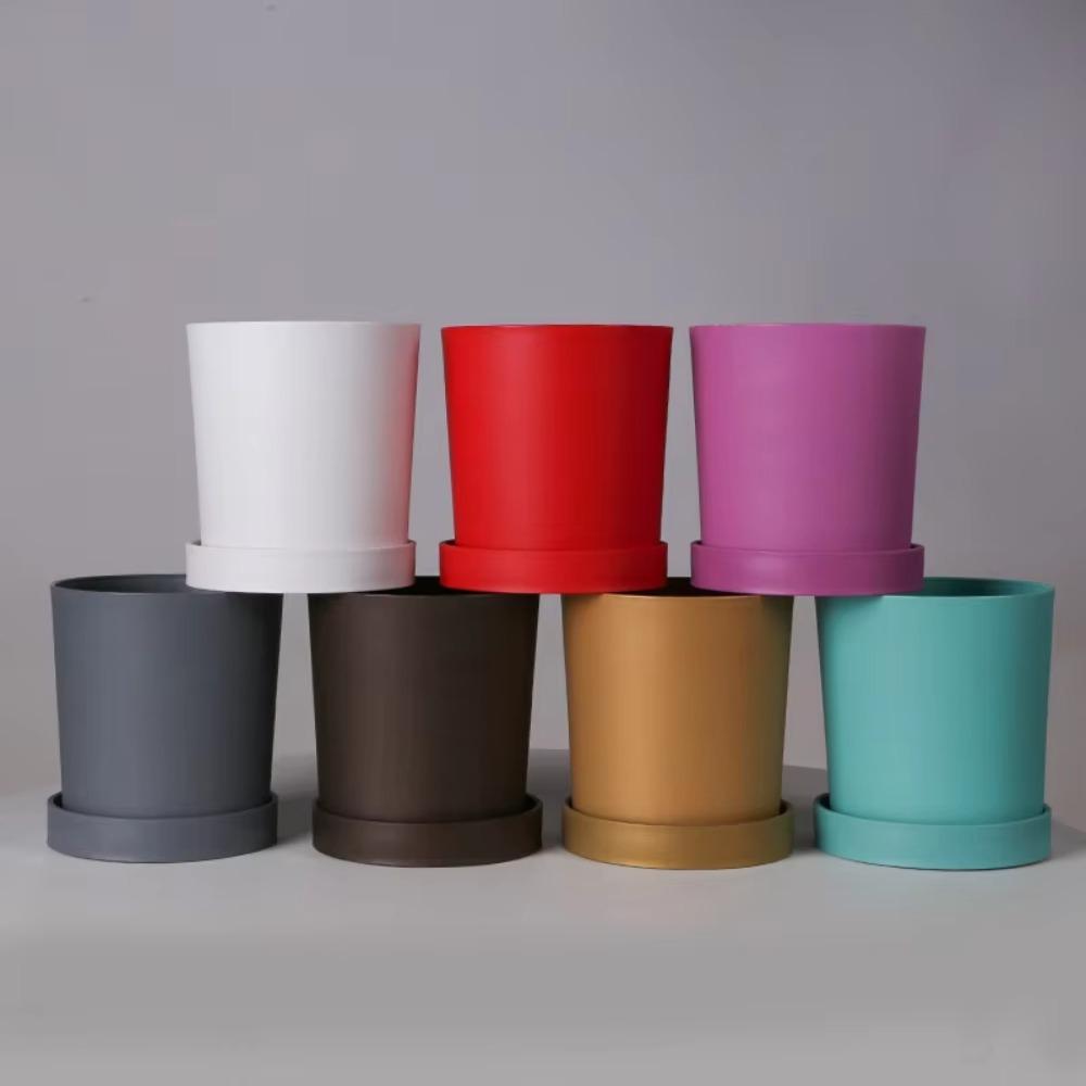 With Tray Flower Pot Plastic Decorative Pots New Flowerpot
