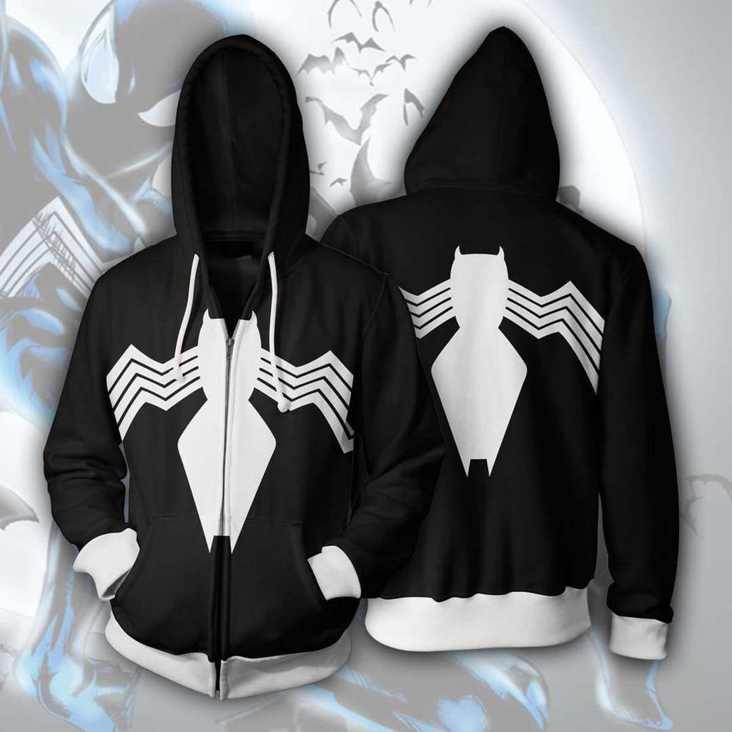 2025 Autumn/Winter Classic Marvel Series Men's Drawstring Zipper Hoodie