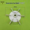 Plastic Cooling Fan Blade for 220V/380V Electric Motor and Booster Pump