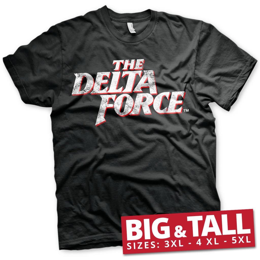Official License The Delta Force Washed Logo Large Tall 3XL4XL5XL T-Shirt