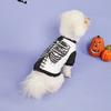 Dog Hoodies Puppy with Cool Skeleton  Printed Sweatshirts for Small Medium Dog Cat Soft and Comfort  Shirts Halloween Dog Pajama