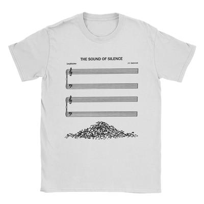 T-shirt de Musique The Sound Of Silence pour Homme T-shirt Décontracté en Coton T-shirt à Col Rond et Manches Courtes Vêtements Imprimés