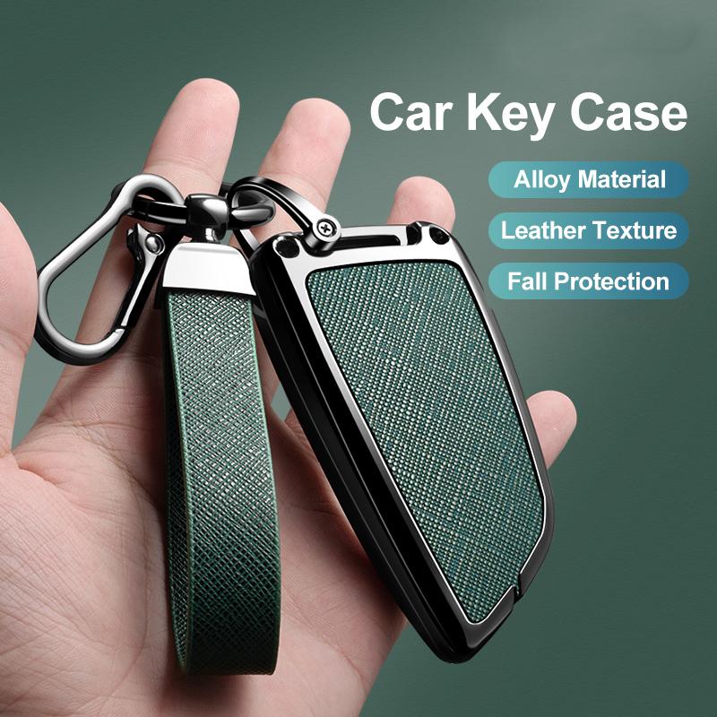 Zinc Alloy Leather Car Key Fob Case For Bmw X1 X3 X4 X5 X6 X7 1 3 5 6 7 Series G20 G30 F39 520 525 G11 F15 F16 G01 G02 F48