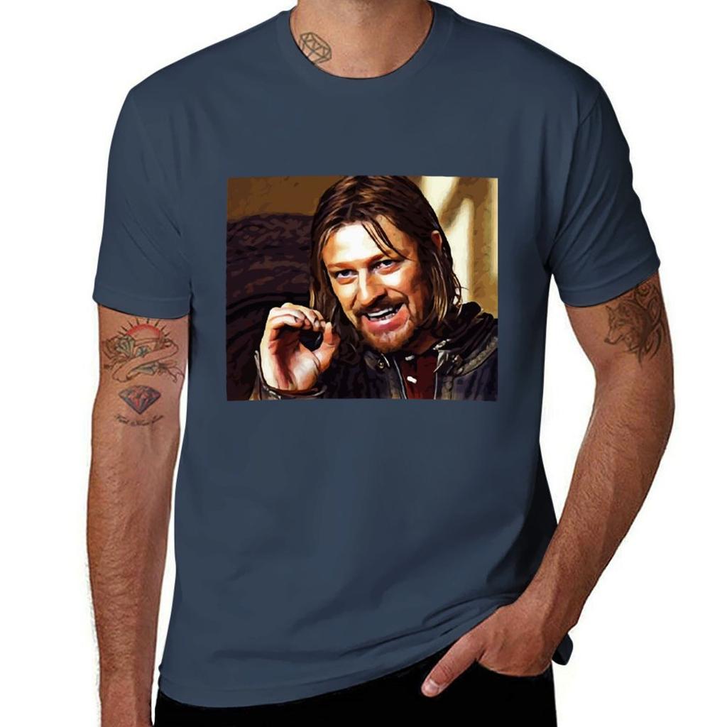 Boromir Sean Bean One Does Not Simply TShirt Graphic Print Short Sleeve TShirt