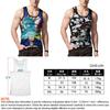 Mens 3d Printed Tank Top With Premium Quality Polyester For Summer Gym Fitness