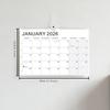 Jan. 2026 - Jun. 2027 Wall Calendar Thick Paper English Calendary New 2026 Calendar  Home
