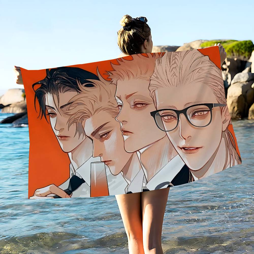 19 Tage Comics Mikrofaser Decke Schnelltrocknende Strandtücher Übergröße Druck Super Saugfähige Pool Handtuchdecke