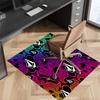 V-VOLCOM LOGO3 Printed Absorbent Washable Carpet, Non-Slip Bathroom Mats, Kitchen Rugs, Yoga Mat,Living Room Entrance, Camping Picnic Rugs
