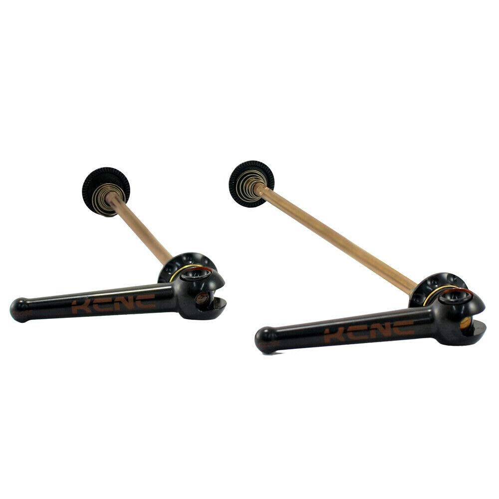 KCNC Grooving QR MTB Titanium Axle Hub SK2240 Skewer, Black, KQR05-002BK,