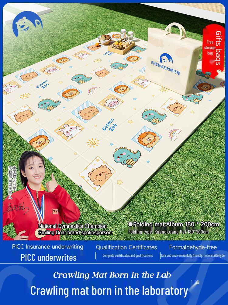 Foldable Waterproof Outdoor Picnic and Beach Mat - Portable, Moisture-Proof Camping Mat