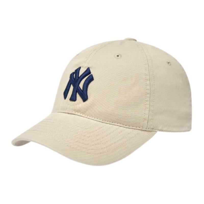 MLB Cotton Baseball Caps Unisex Ecru Fashion 3ACP6601N-50BGP