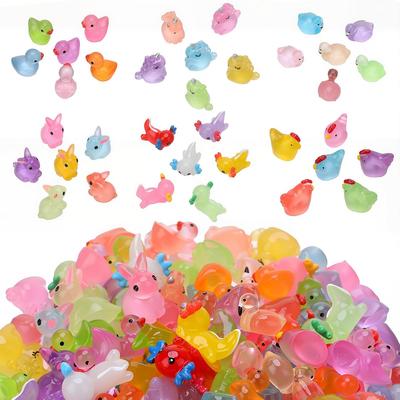 120 PCS Mini Resin Animal Cute Resin Models Fun Mini Animals for Landscape Dollhouse Garden Decoration