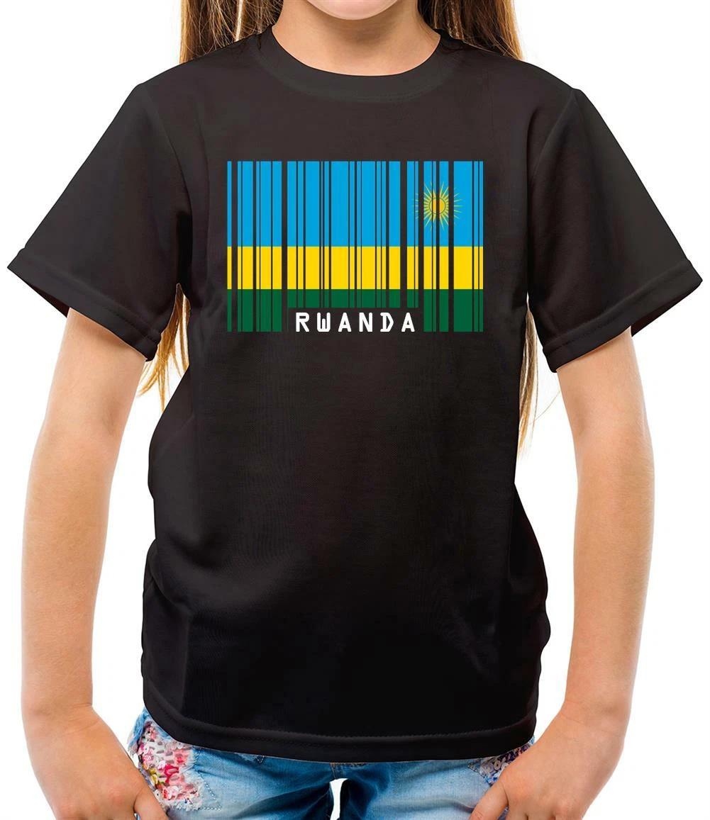 Rwanda Barcode Style Flag - Kids T-Shirt - Country - Travel - Flags - Kigali 130