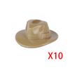 MOC City Building Blocks Figure Body Parts Creative Accessories Girl Hair Police Hat Scarf Beard Backpack MOC Bricks Toys T02