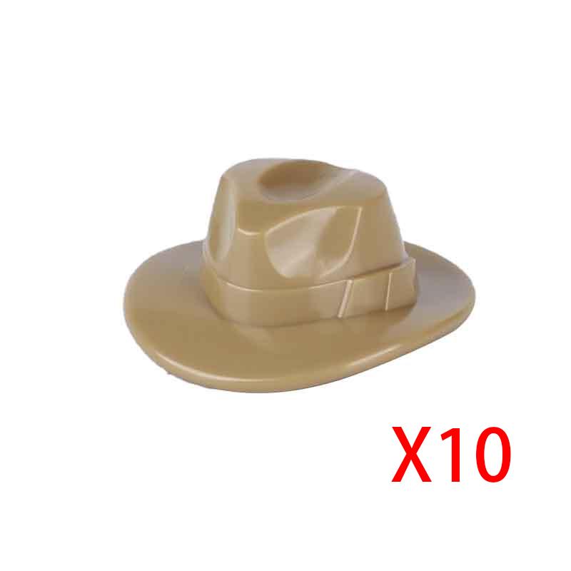 MOC City Building Blocks Figure Body Parts Creative Accessories Girl Hair Police Hat Scarf Beard Backpack MOC Bricks Toys T02