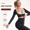 Langärmliger Arm-Schlankheitsformer für Frauen, Polymer-Sauna-Schweißweste, Workout-Tanktops, Formwäsche, Armtrimmer, Gewichtsverlust, Taillentrainer-Shirt