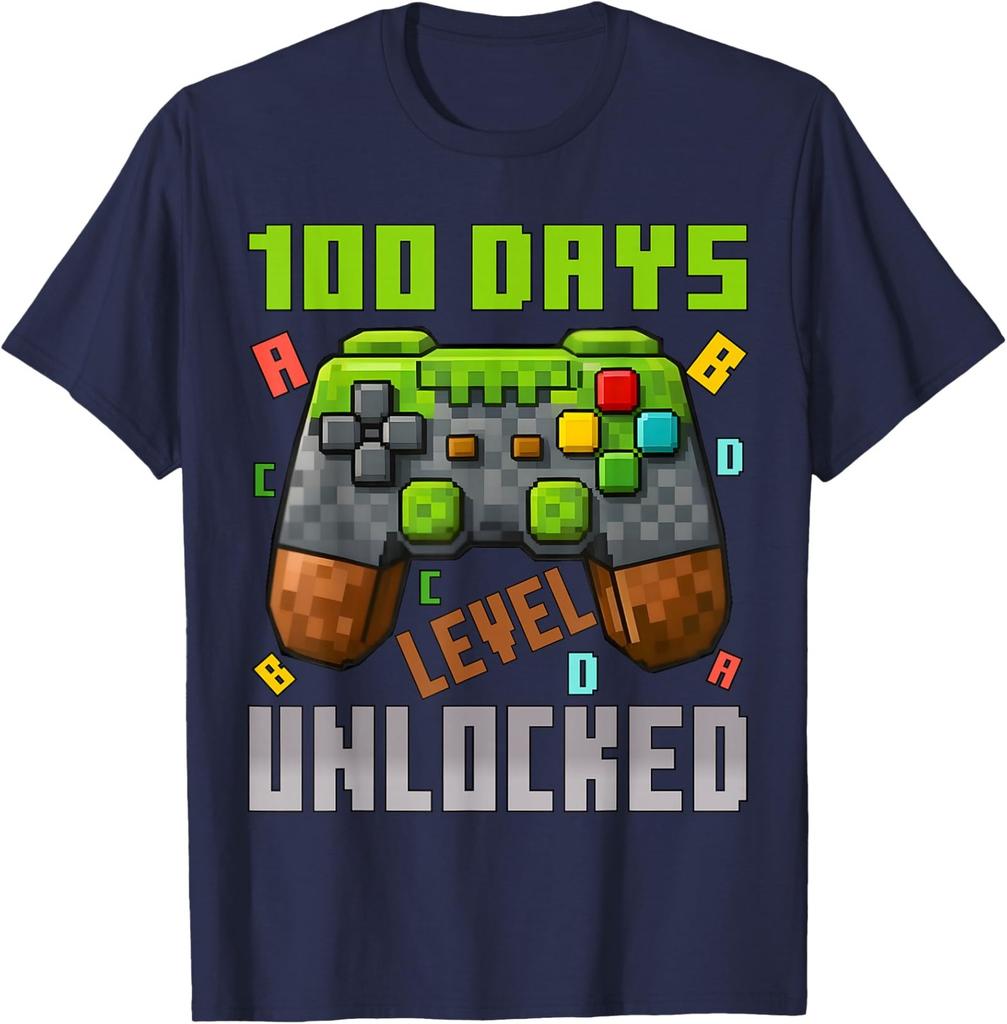 100 Days Level Unlocked Gaming 100 Days of School Unisex T-Shirt
