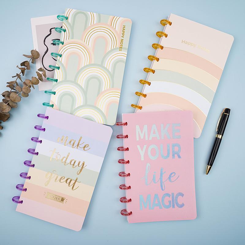 AP High-Value A5 Notebook with Buckle Loose-Leaf Hand Account Book Cross-Border Diary Plan Book Size B5 (as the picture,130x210mm&130x210mm)