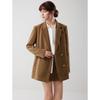 ELLE Women's Embroidered Corduroy Blazer