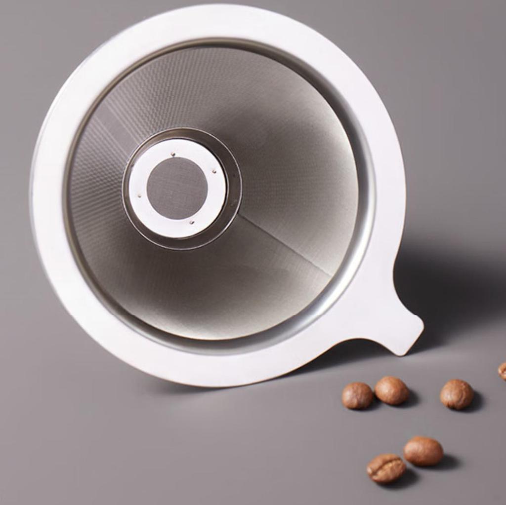 Filtr do kawy Baijie, Filtr do kawy pour-over, Bez papierowego filtra, Lejek do filtra do kawy drip, Siatka 800 oczek