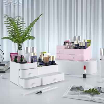 Make-up-Organizer mit großer Kapazität, Badezimmer-Make-up-Aufbewahrungsbox, Damen, Hautpflege, Frisiertisch, Kosmetik, Lippenstift, Beauty Case