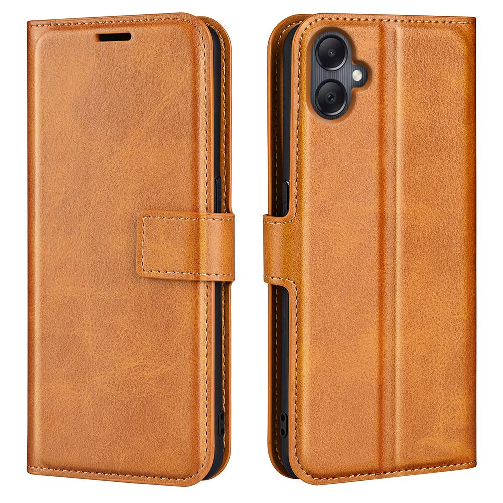 Für Samsung Galaxy A06 4G Ständerhülle Kratzfestes Kalbleder Textur Handyhülle