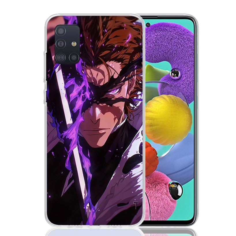 Aizen Sousuke Bleach Phone Case For Samsung Galaxy A52 A32 A22 A12 A02S A50S A30S A51 A31 AA71 Note 20 Ultra 10 S10 Plus Galaxy