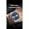 POEDAGAR Electronic Fashion Man Wristwatch Week Date LED Luminous Men Watch Dual Time Display Digital Quartz Watches