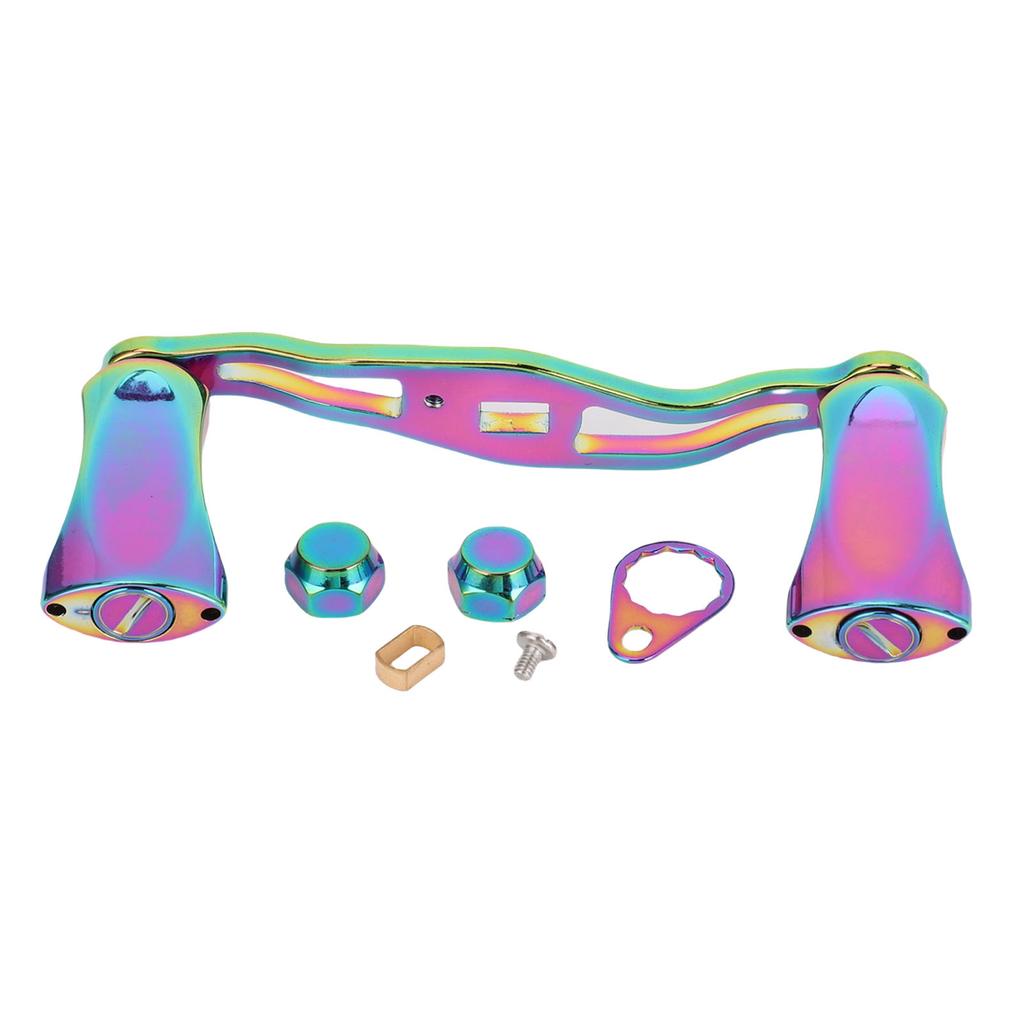 Spinning Fishing Reel Handle Aluminium Alloy Colorful Anodizing Process Baitcasting Reel Double Arm Handle Grip 95mm