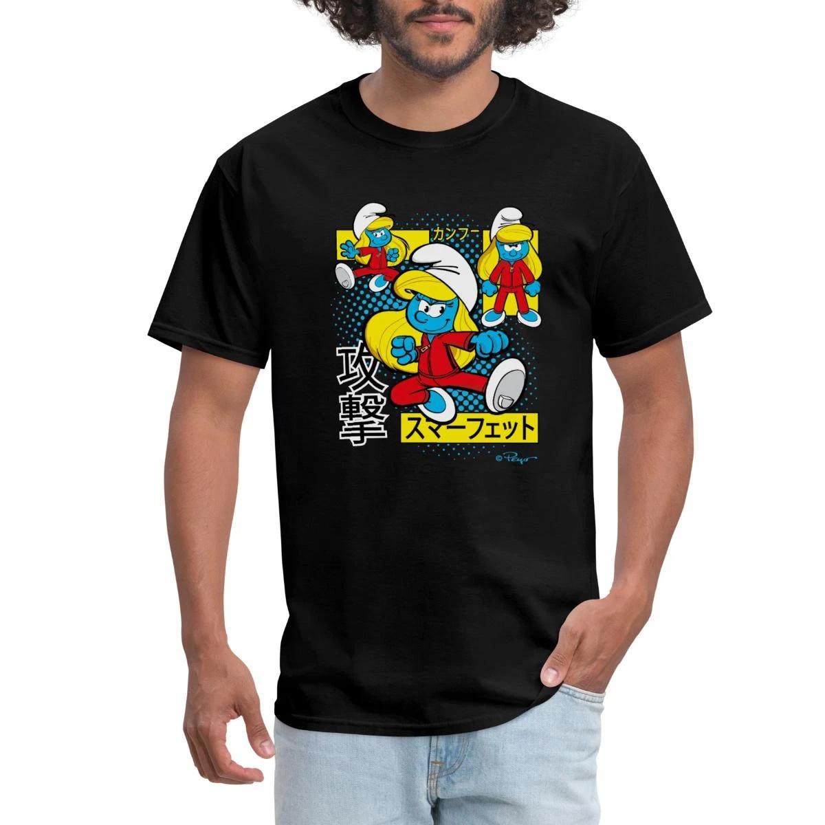 The Smurfs Smurfette Japanese Comic Style Men s T-Shirt XXXL