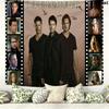 Supernatural Poster Wall Tapestry Aesthetic Wall Hanging Printed Fabric Blanket Decorative Tapestries for Bedroom Living Room Home Decor