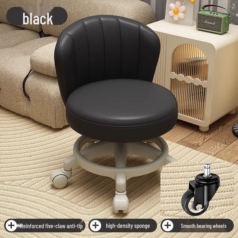 Adjustable Rolling Stool for Kids: Walk Learning, Shoe Changing, Grout Cleaning, Silent Mopping, with Wheels