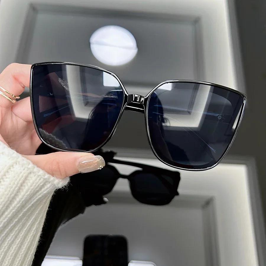 Fashion Women Men Square Sunglasses Retro Cat Eye Vintage Black Sun Glasses Female Male Eyewear