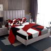 Modern Art Geometric Curve Pattern Sheet Four-Piece Bedding Set Bedroom Dormitory Bedding
