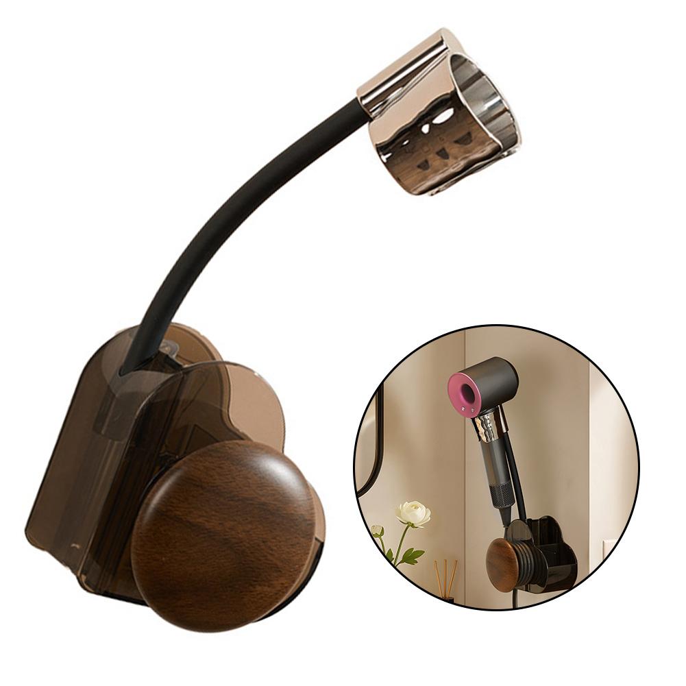

Bathroom Hair Dryer Holder Wall Mounted NoPunch Suction Cup Rack No Drilling Includes Line Management Cord Holder China Mainland