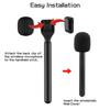 Holder for DJI Mic 12, Rode Wireless GO 2, Hollyland M1C1150Synco G1A2 handheld mount adapter, converts lavalier microphone into handheld wireless
